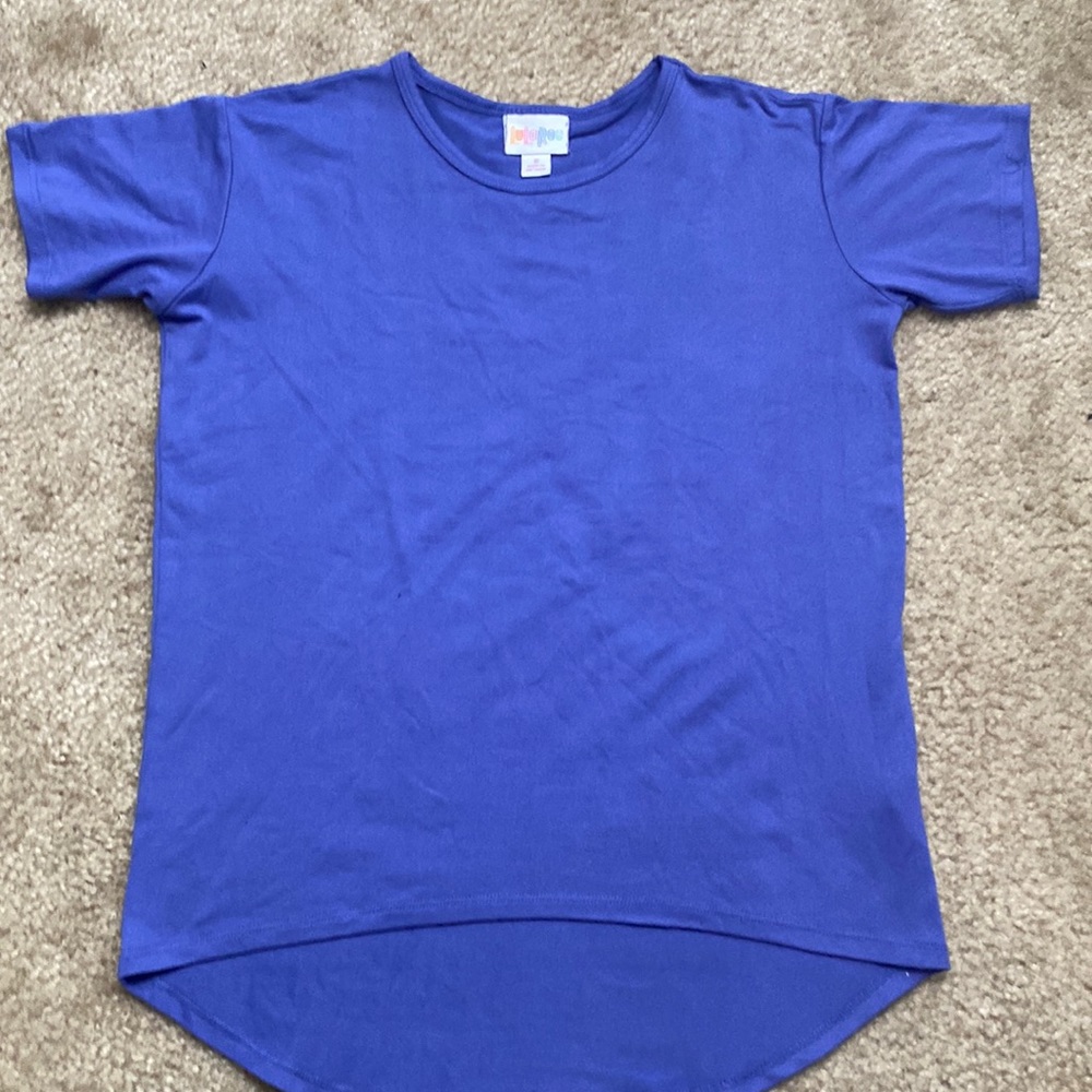 High low Blue Top